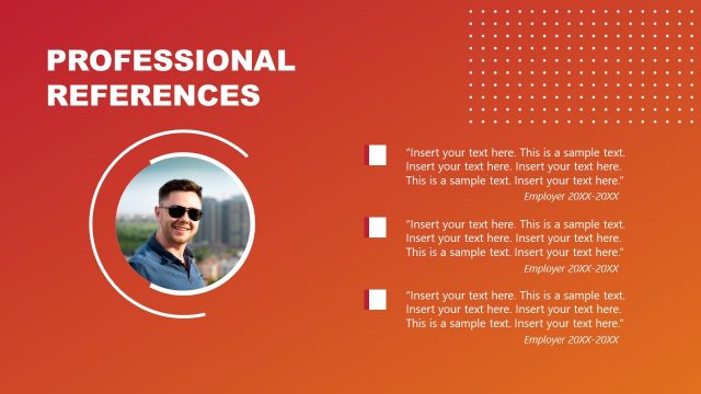 Curriculum Vitae Reference PowerPoint