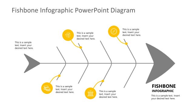 PowerPoint Fishbone Diagram Infographic