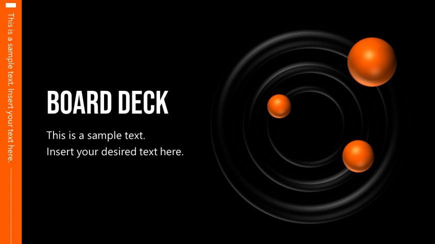 Spheres Animated Template Orange Theme