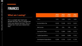 PPT Finances Template for Corporate Board Meeting