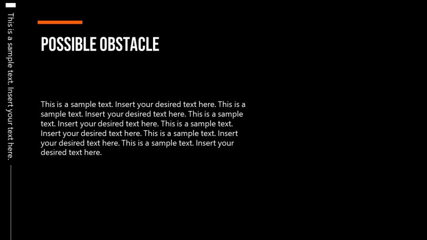PPT Obstacles Template for Corporate Board Meeting