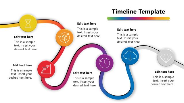 Cloud Computing PowerPoint Milestone Timeline Template