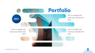 Cutout Layout Portfolio Template Design 