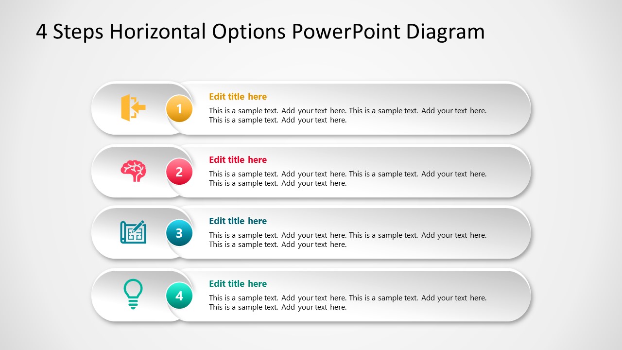 Table and Text PowerPoint 4 Options 