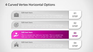 PowerPoint Option 3 4 Steps Diagram Template 