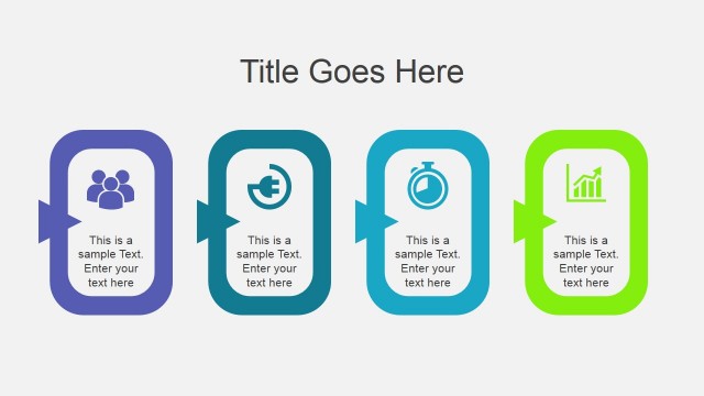 Horizontal Process Slide Design for PowerPoint