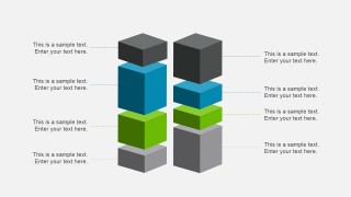 Vertical Layered Diagram for PowerPoint