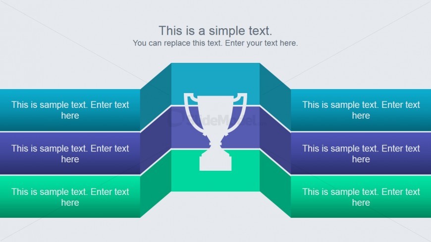 Winner Podium Slide Design with 3 Rows