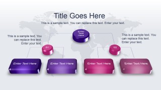 3D Org Chart Diagram Idea for PowerPoint