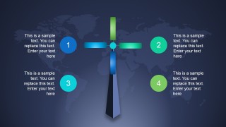 Animated Mill Diagram for PowerPoint with 4 Elements