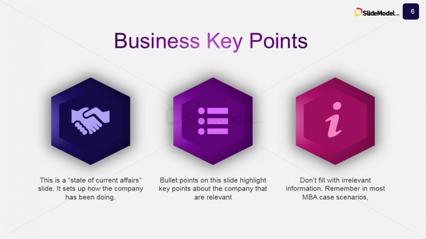 Case Studies PowerPoint Template Business Key Points Slide - SlideModel