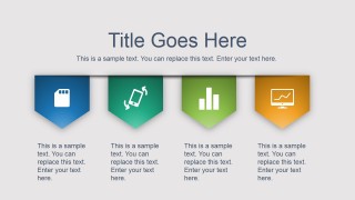 Flat Design Content Tags with PowerPoint Icons