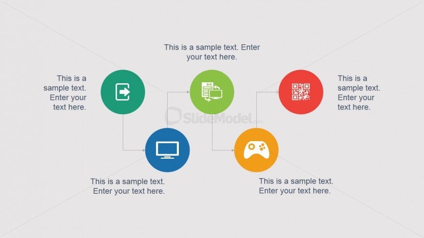 Simple PowerPoint Icons with Arrows