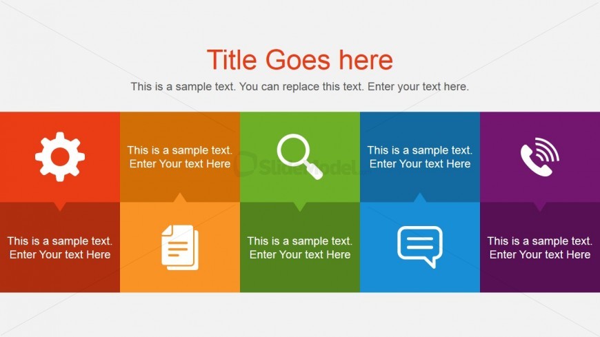 Flat Presentation Content Slide Design