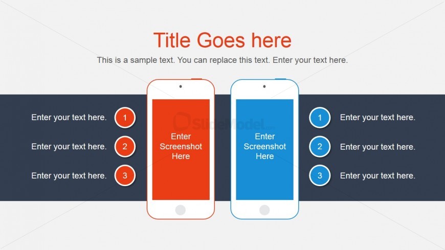 Smartphone Vector & Comparison Slide for PowerPoint