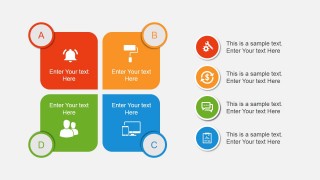 A, B, C, D Components for PowerPoint