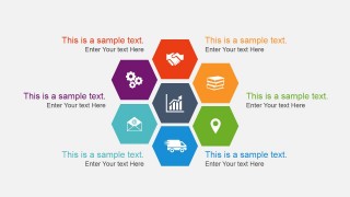 Hexagonal Diagram Design with Inner Hexagon Shapes