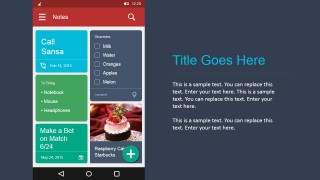 Android Materials Design Toolkit for Notes in PowerPoint