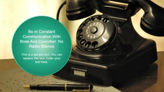 Vintage Phone Background for PowerPoint