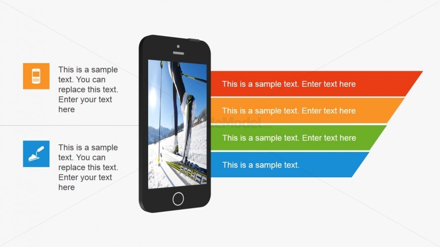 Smartphone Slide Design Picture for PowerPoint