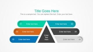 3 Level Pyramid Diagram with Segments