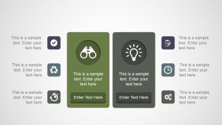 Two Comparison Columns PowerPoint Slide Design