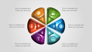 6 Steps Diamond Diagram Design