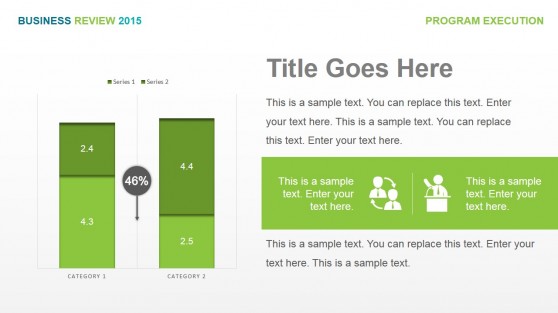 Data Driven Column Stacked Chart Infographic