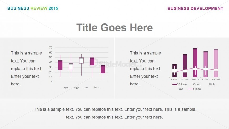 PowerPoint Data Driven Column Charts and Candle Charts.