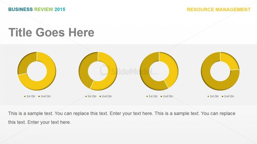 PowerPoint Donut Charts Margins Infographics