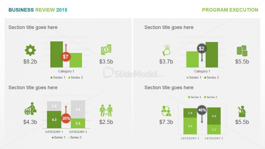 PowerPoint Charts and Clipart Vectors