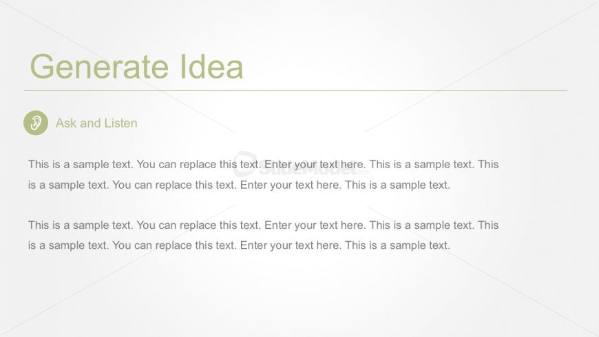 Generate Busines Idea PowerPoint Template