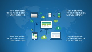 Computer Network & Devices Interconncted Slide Design