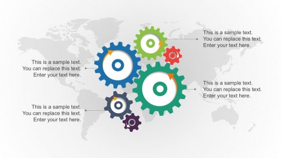 Business Process Report with Gear Illustrations