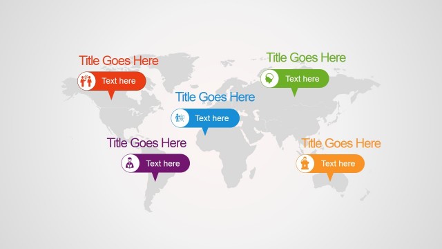 World Map Illustration for PowerPoint