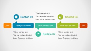 Horizontal Section Timeline Design