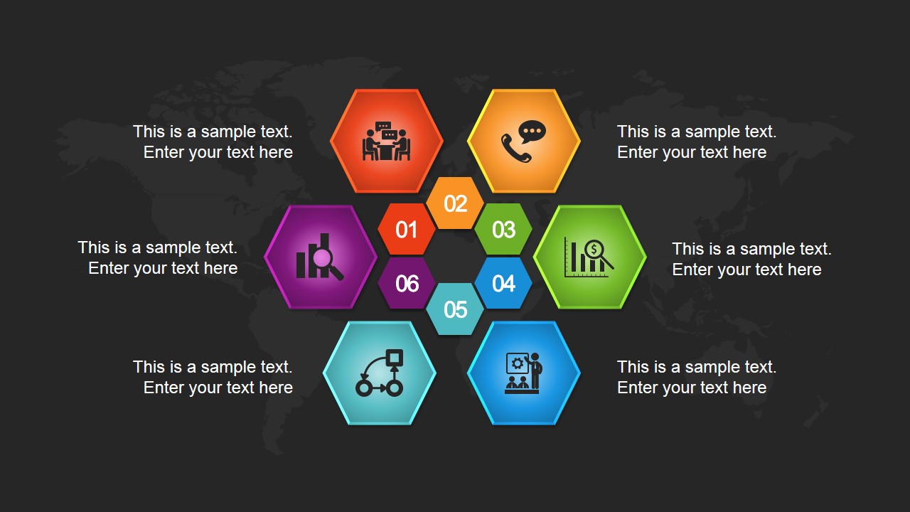 global-grid-powerpoint-template-slidemodel