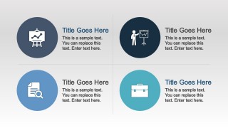 PPT Icons Quadrant Diagram