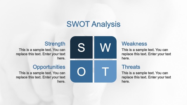 SWOT Analysis PowerPoint Template iOS Design