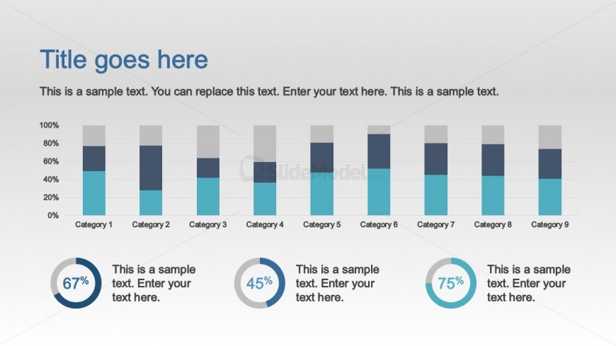 PPT Template Stacked Chart 