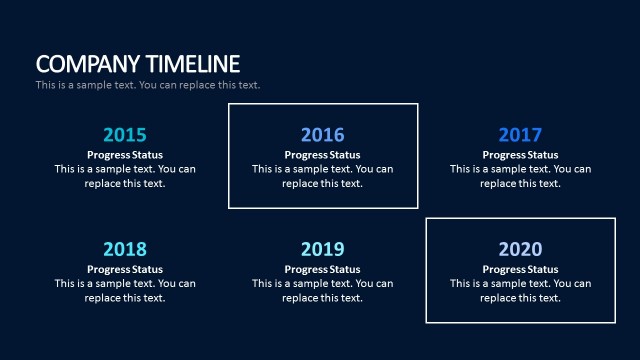 Company Timeline Business Template For PowerPoint