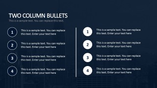 Bullet Section Business PowerPoint Templates