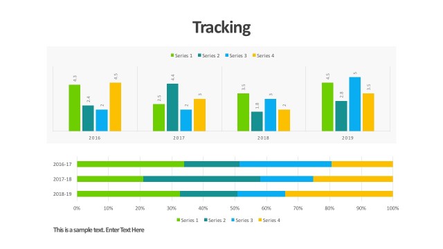 PowerPoint Marketing Dashboard Data Charts