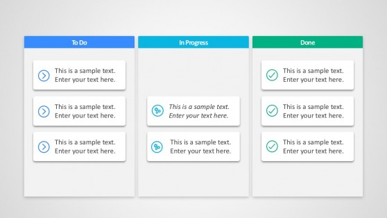 3 Step Kanban Process Board For Entrepreneurs