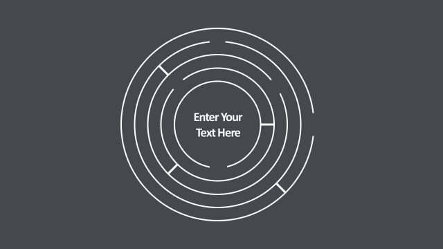 Circular Maze Diagrams PowerPoint