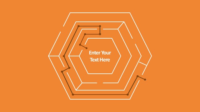 Hexagonal Maze Diagram For Business