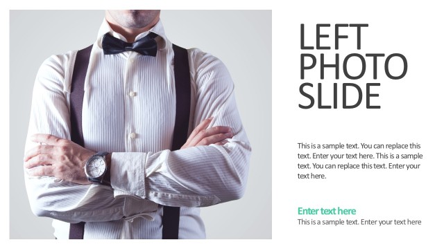 Left Photo Slide Presentation Template