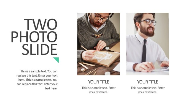 Editable Photo Slider Template For PowerPoint