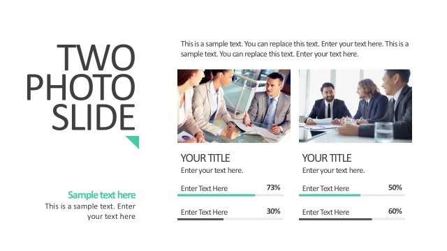 Company Team Profile Slider Photo Vector