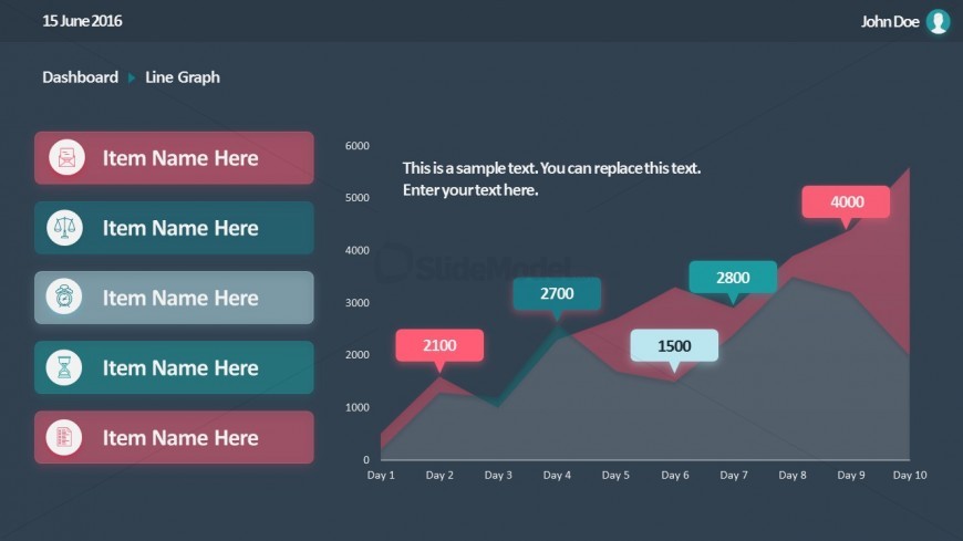 Area Chart PPT Template